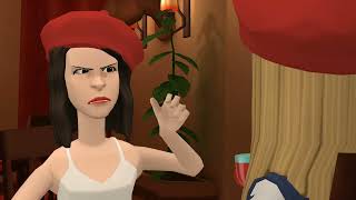 Jeanne Misbehaves At A Restaurant