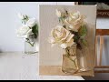 Белые розы. Видеоурок по живописи