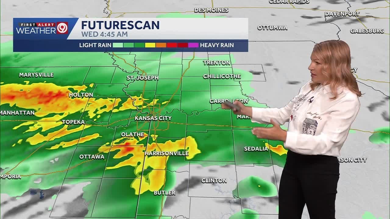 Showers and thunderstorms are expected to continue throughout the day ...
