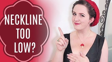 Covering a Plunging Neckline! (Quick Sewing DIY!)