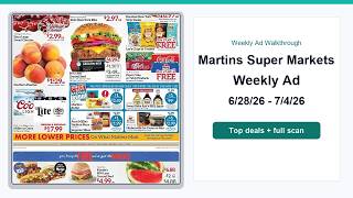 Martins Super Markets Weekly Ad (6/28/26 - 7/4/26) Best Deals