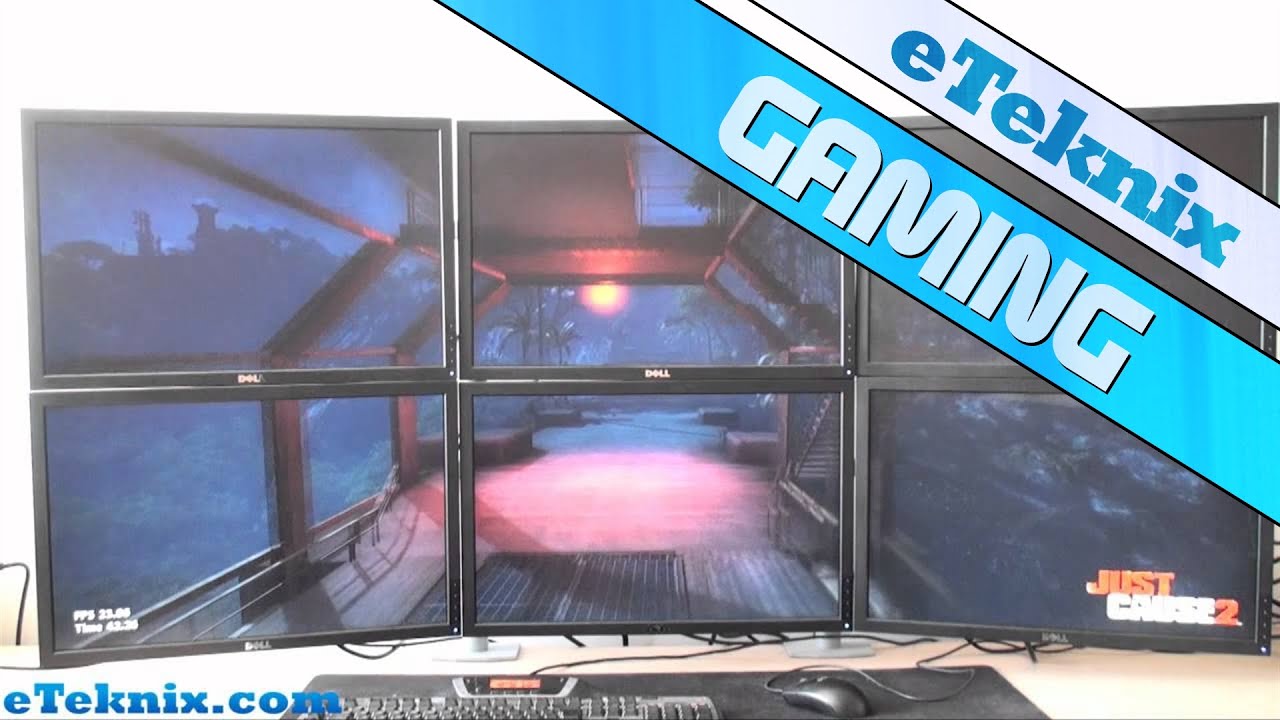 Six Screen Eyefinity Review - Just Cause 2