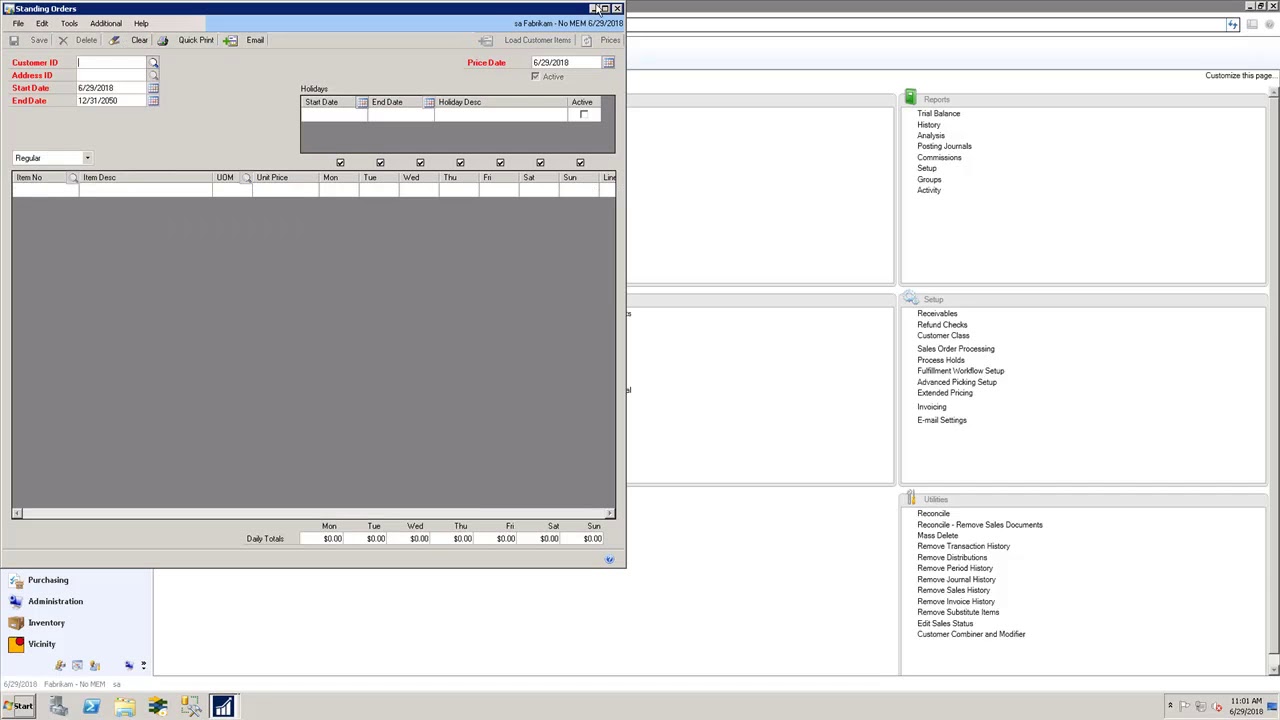 Standing Orders for Dynamics GP - YouTube