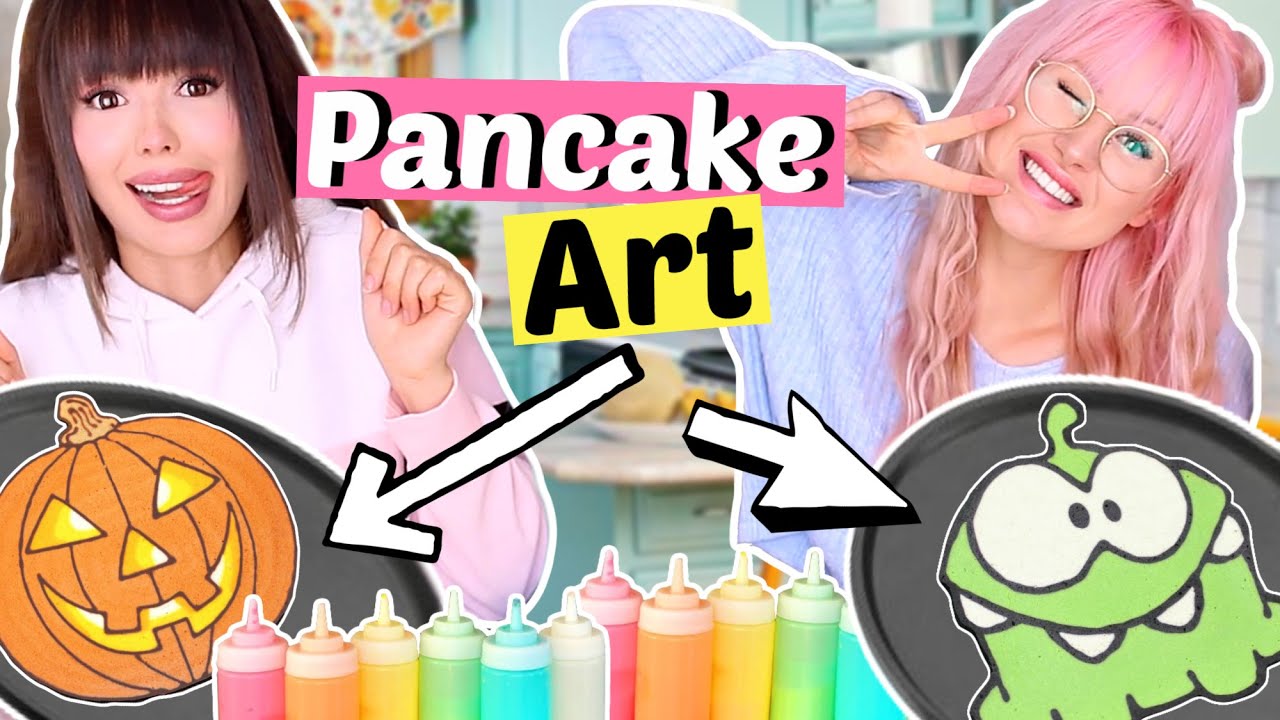 Halloween Pancake Art ⚡️ BFF Battle ViktoriaSarina YouTube