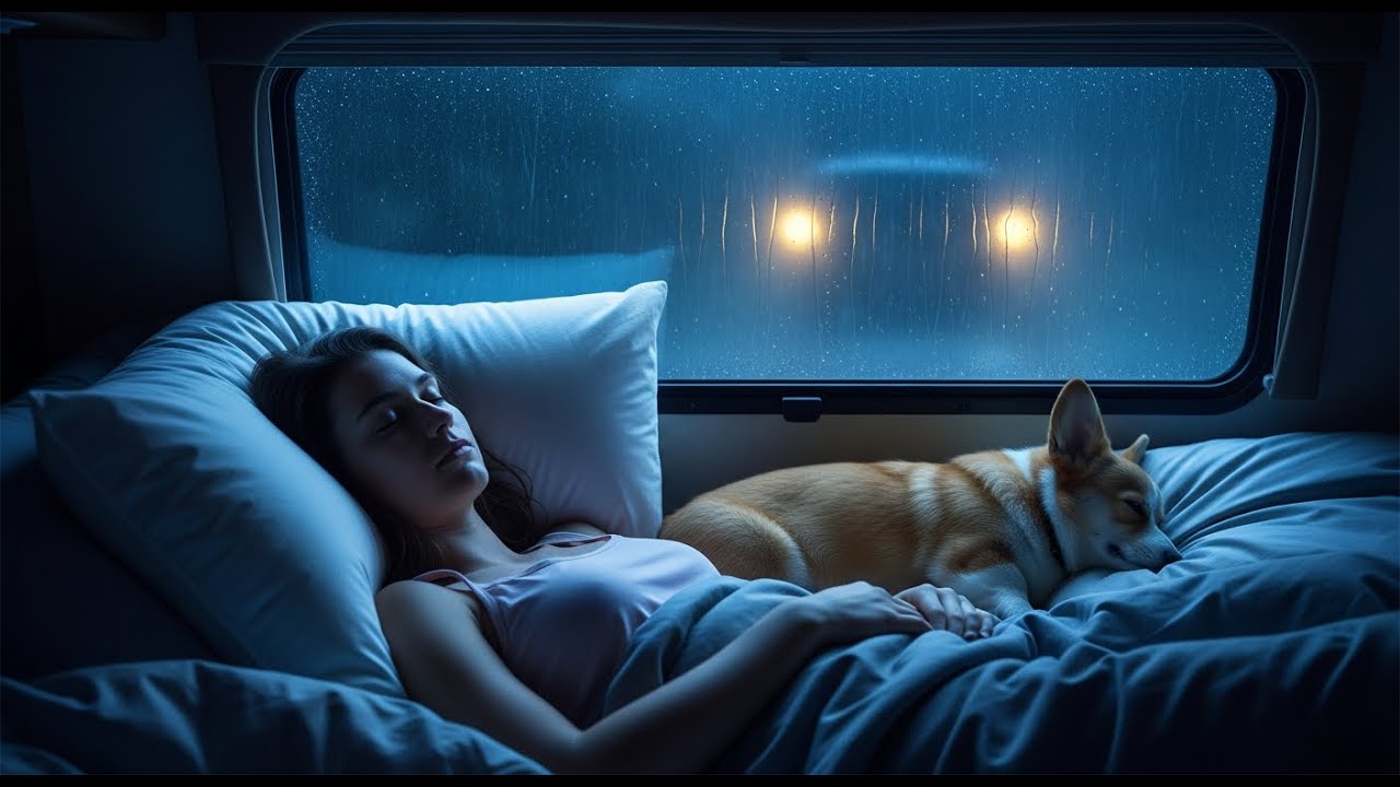 Super Relaxing Thunderstorm | Heavy Rain Sounds | Sleep Instantly on Car Window Tonight