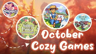 New Cozy Games for October + Crazy Game News!