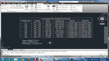Dibujar Rapido Cuadro de datos tecnicos o Cuadro de Construcción de coordenadas de poligono- AutoCAD