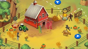 Stickman Zombie Shooter Update | Adventure Chapter 3 Zombie Farm level 1-15