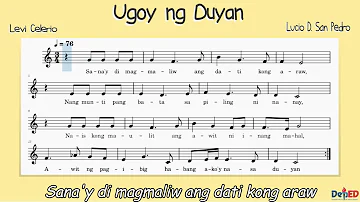 UGOY NG DUYAN | Sheet Music | K12 Song