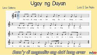 UGOY NG DUYAN | Sheet Music | K12 Song