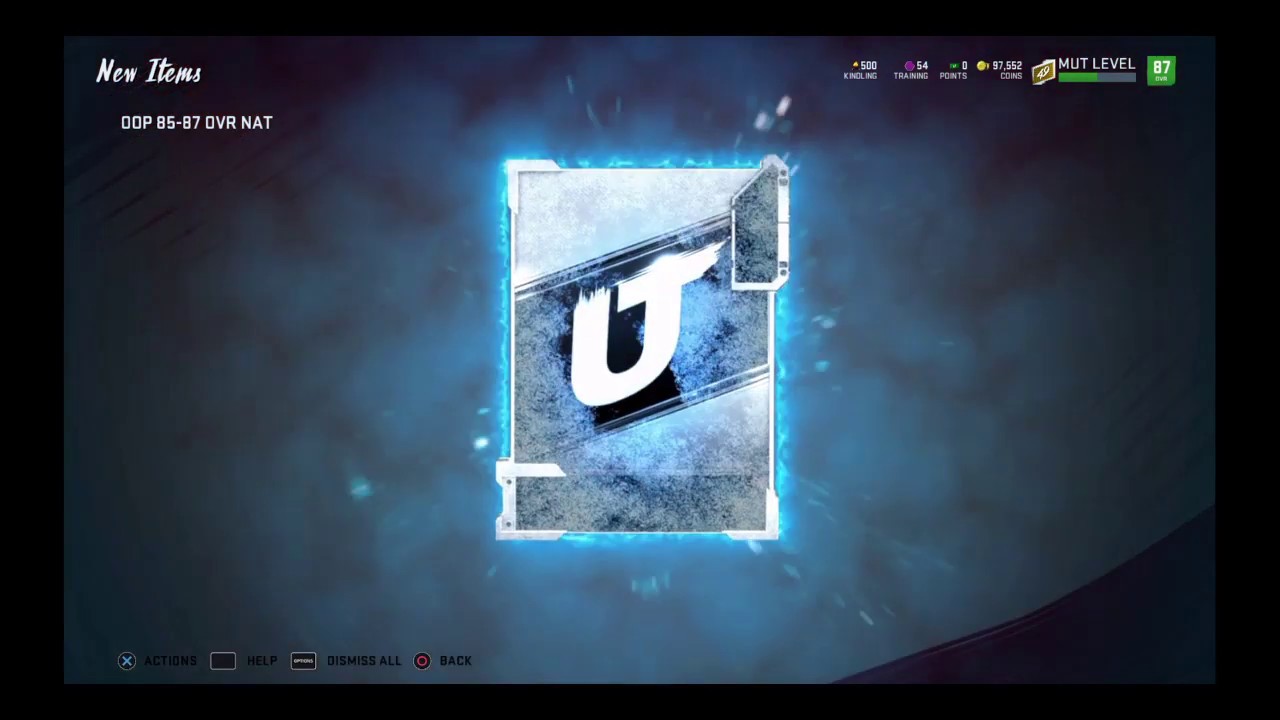 Madden NFL 20 OOP 85-87 ovr nat player