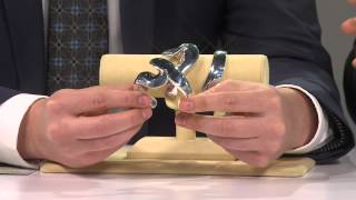 Sterling Silver Bold Wave Cuff Bracelet by Or Paz with Alberti Popaj