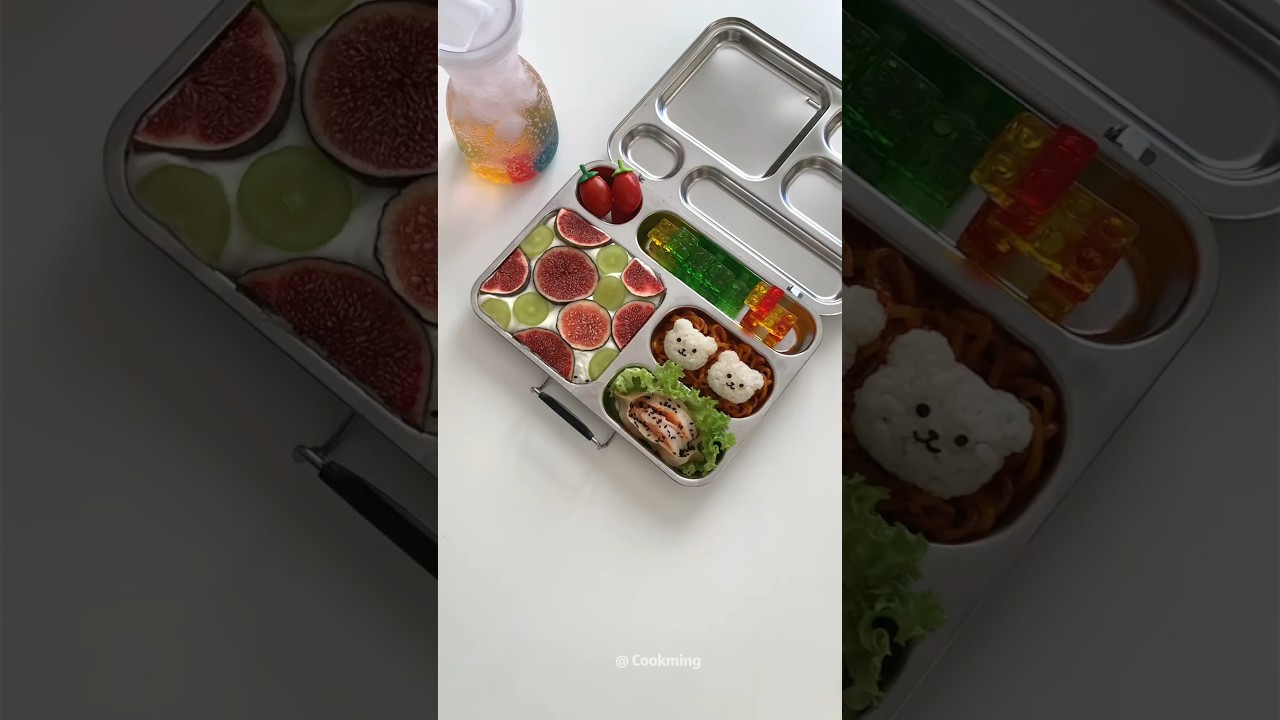 Pack a  Bento for My Daughter - day 64 🍱 和我一起做便當#lunchbox #cooking  #bento #asmrvideo  #food