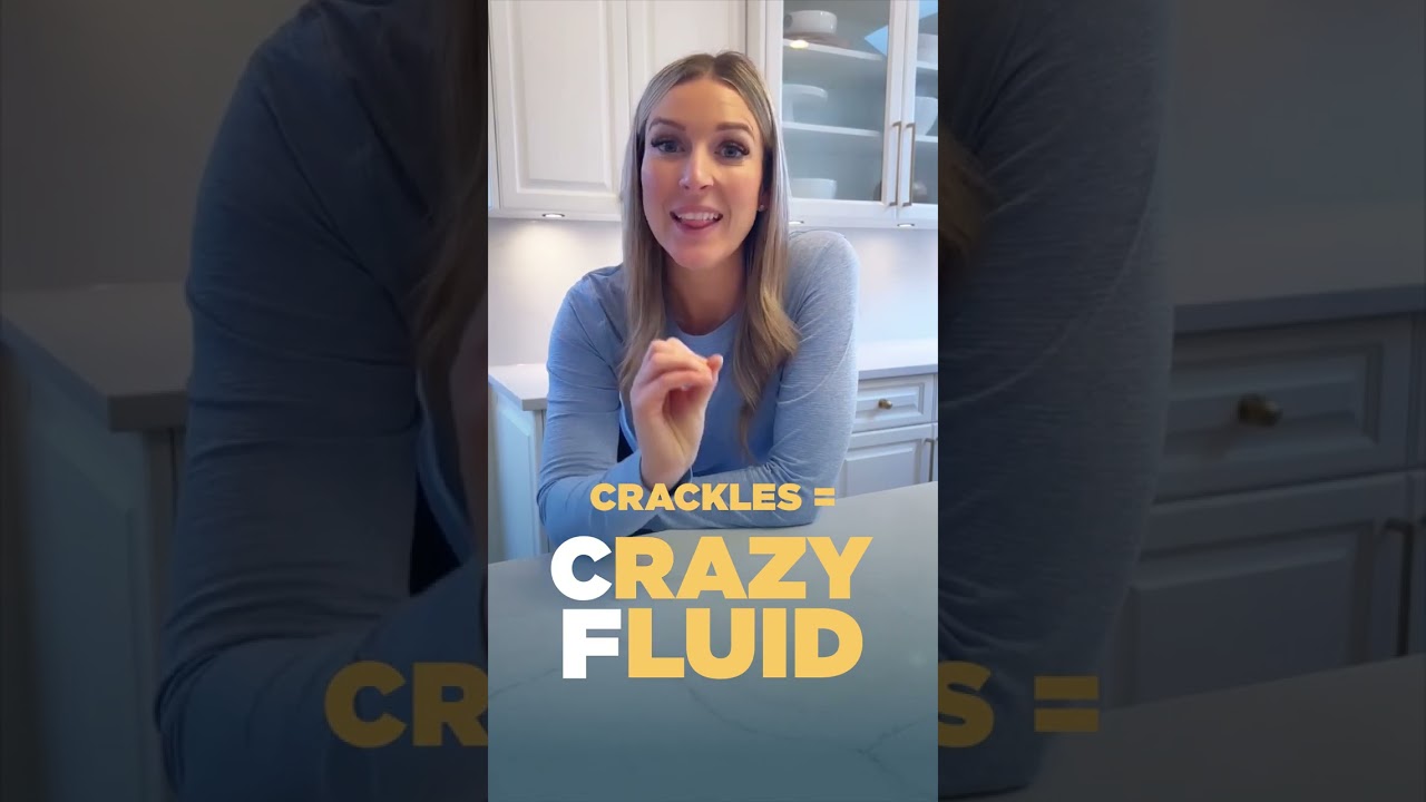 Use this tip to remember the sound of respiratory crackles.