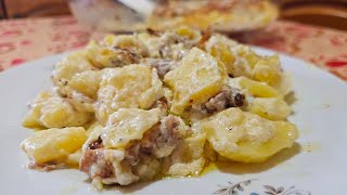 TORTINO di PATATE e SALSICCIE: la ricetta più FILANTE e CREMOSA di sempre!