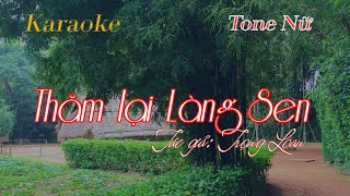 Thăm Lại Làng Sen - Karaoke Tone Nữ [Quỳnh Lưu Media]