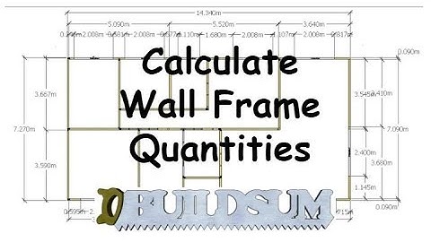 Calculate Wall Frame Quantities