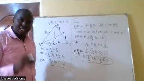 FORM 3 MATHS VECTORS KCSE 1991
