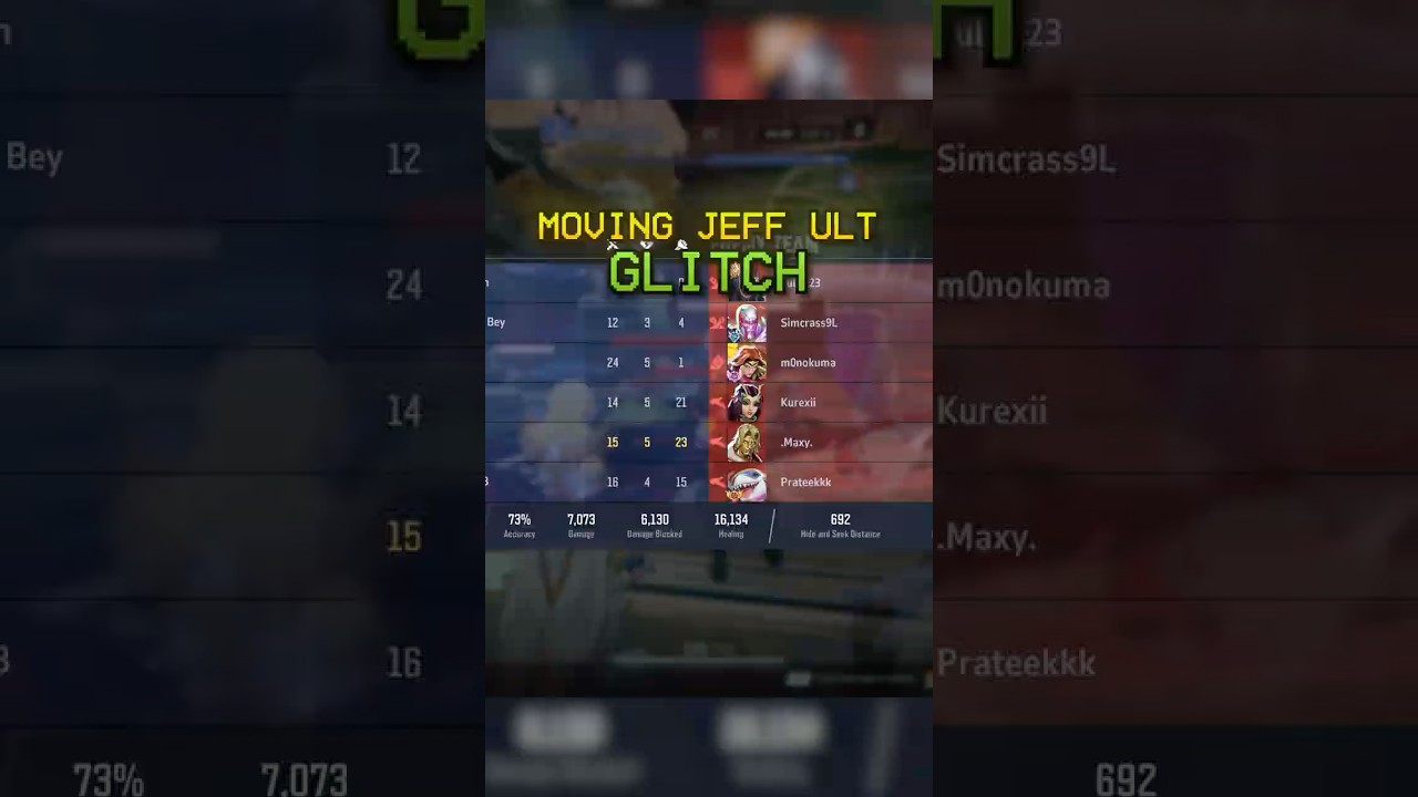 MOVING JEFF ULT GLITCH #jeffthelandshark #marvelrivals  #marvelrivalsclips