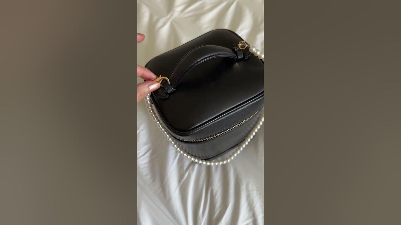How to attach a strap to a vintage Chanel vanity case to make a shoulder bag