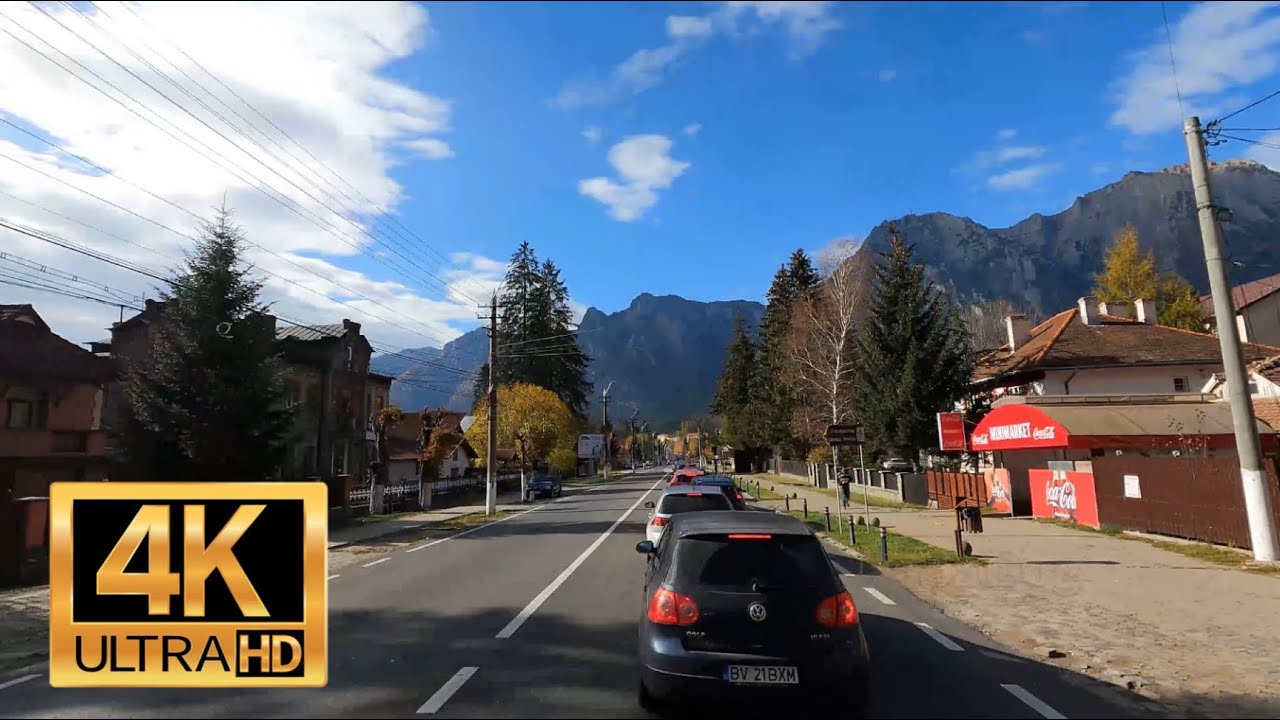 Ambuteiaj pe Valea Prahovei in 5 min. Timelapse of Heavy Traffic on Mountain Roads, Romania