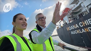 Behind Port of Auckland