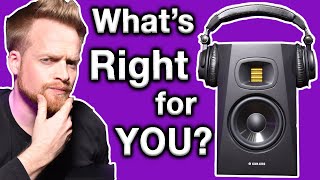 SPEAKERS vs HEADPHONES | Adam Audio SP5s & T5Vs