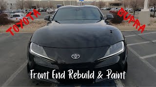 Toyota Supra GR A91 Edition Front End Rebuild and Paint! by JaySprayz 415 views 2 months ago 8 minutes, 1 second