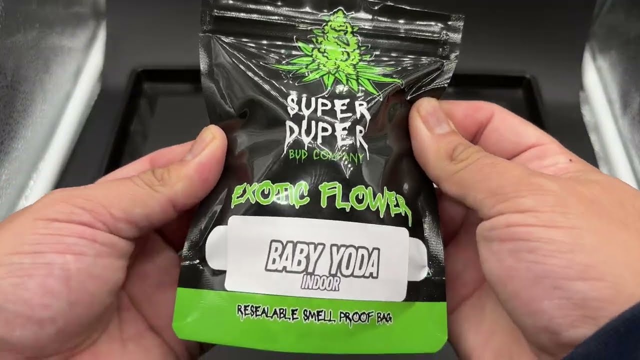Super THCA Super Duper Exotic Indoor Flower Baby Yoda & Tangerine With Seeds Light Box Review