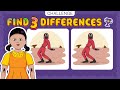 El Juego del Calamar |  Find 3 Differences |  🧠👀⏰ Mente Ágil Trivia | Nº 08