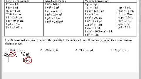 Math 118 : 1.1 #1, #2 (Mathematical Explorations Tutorial : Converting, Dimensional Analysis)