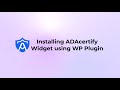 Install ADACertify Widget on WordPress with a Plugin