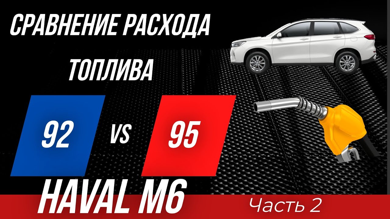 Haval M6 МКПП. Сравнение расхода топлива на 92 и 95 бензине. Часть 2