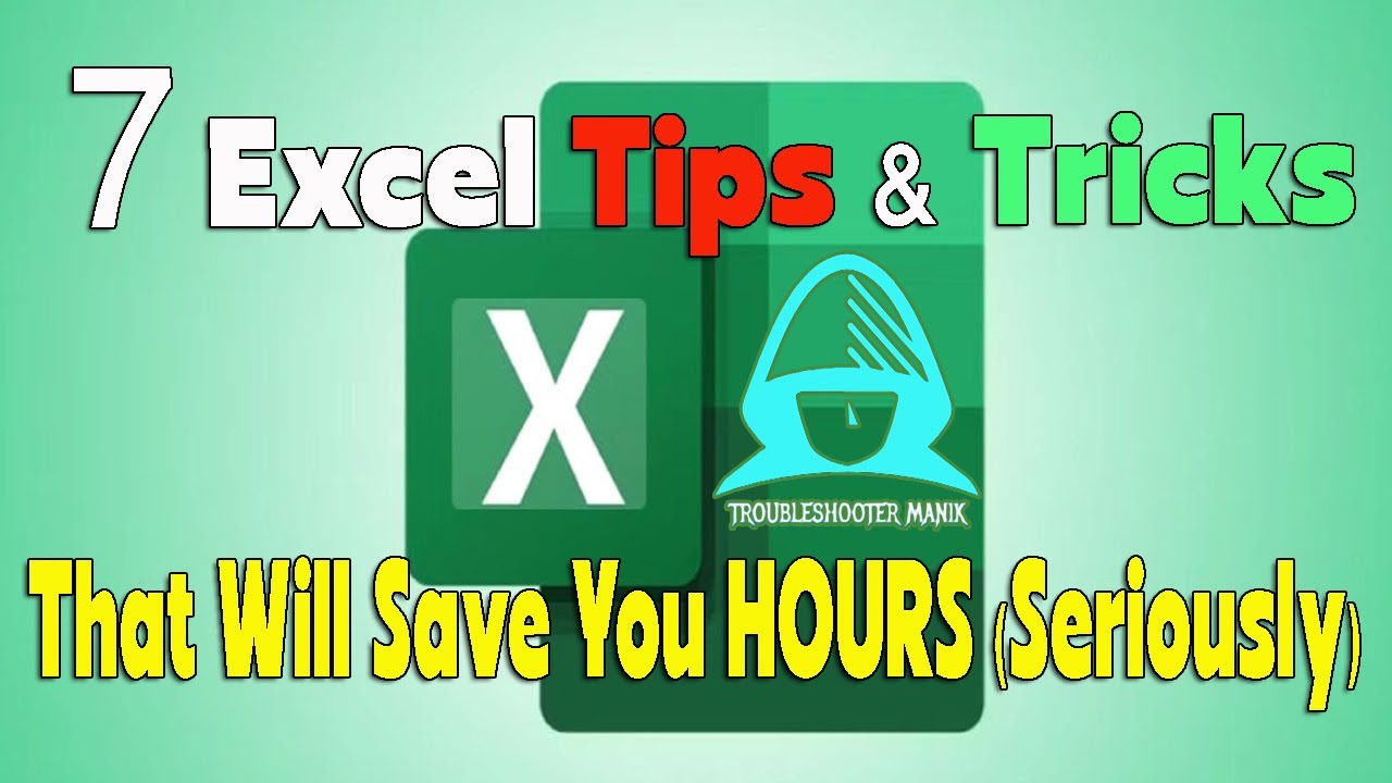 7 Excel Tips and Tricks That Will Save You HOURS (Seriously). YouTube