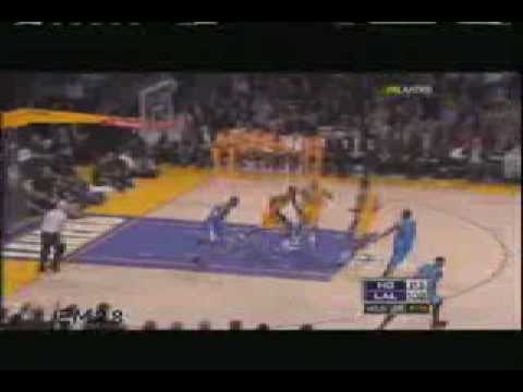 Kobe Bryant Two Hand Block Rasual Butler vs Hornet...