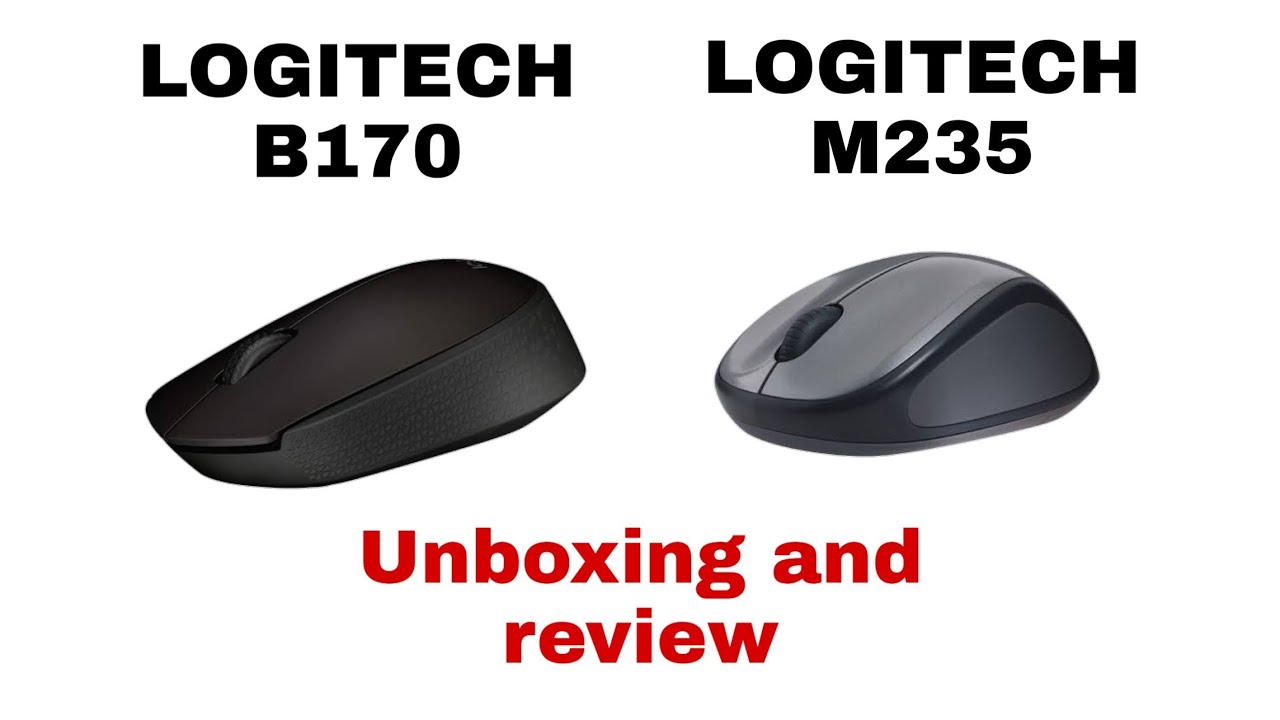 Literacy skuffet metal Logitech B170 vs M235 wireless mouse - YouTube