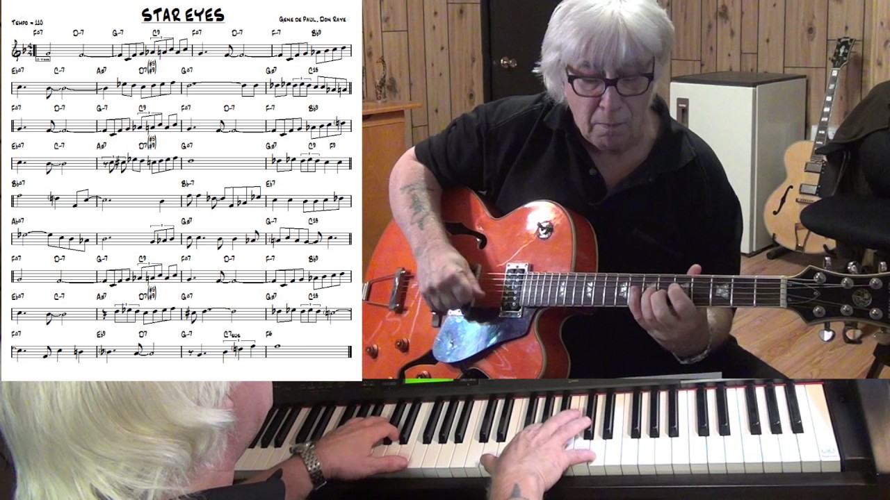 STAR EYES Jazz guitar & piano cover ( Gene de Paul & Don Raye ) YouTube
