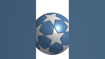 champions league soccer ball #shorts #3dmodeling  #onshape #3dcad