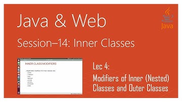 Inner (Nested) Class | #4 | Modifiers of Inner (Nested) Classes and Outer Classes in Java