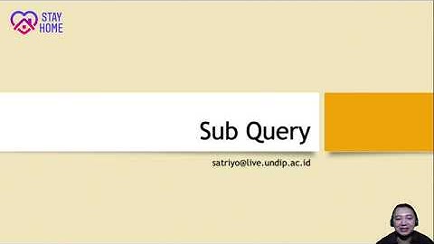 Basis Data | Sub Query | Inner Query
