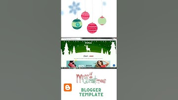 Merry Christmas 2022 wishing blogger template #shorts