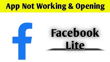 Facebook Lite App Not Working & Opening Crashing Problem Solved