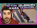 BLoodRapper MOTORCU KAVGALARI VE KAZALARINI İZLİYOR( TikTok izlerken kaza yapıyor)