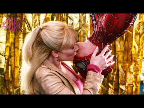Spider-Man And Gwen Stacy Upside Down Kiss Scene - Spider-Man 3 (2007) #SpiderMan #TobeyMaguire