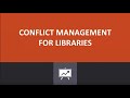 Defusing Conflict in the Library