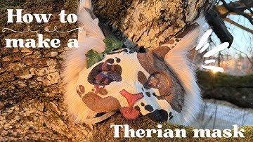 How to make a therian mask // Full step by step tutorial //
