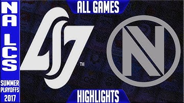 CLG vs Team Envy Highlights ALL GAMES NA LCS Play-offs Quarter-finals Summer 2017 CLG vs NV
