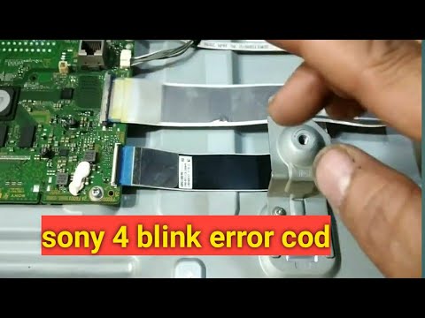 how to repair sony 4 blink error cod / sony Bravia LED 4 blink problem/ sony Bravia  | Electronics