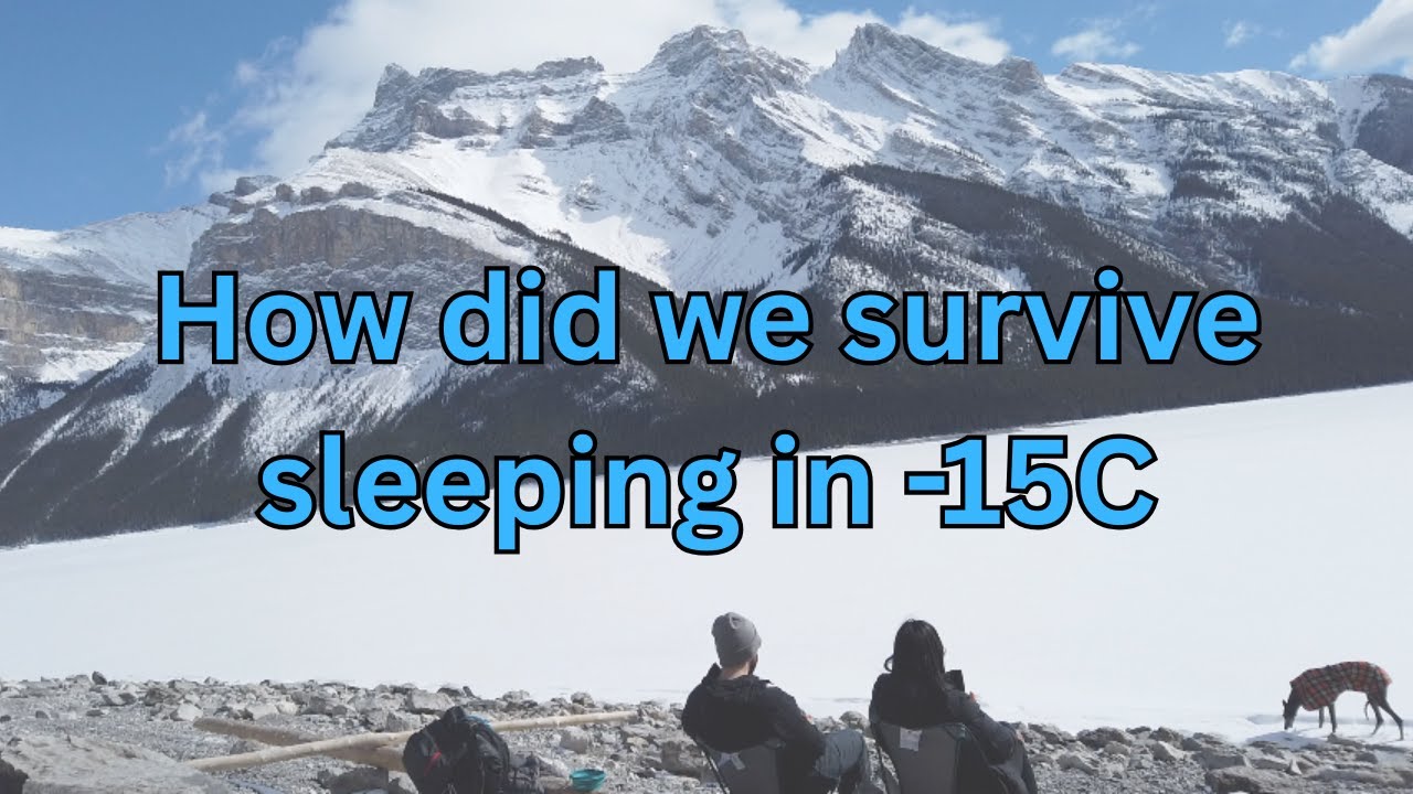 Part 2: Winter camping in Banff and hiking around Lake Minnewanka with our new backpacking gear