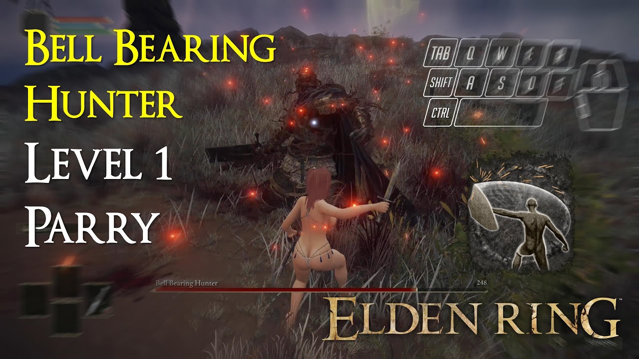 Bell Bearing Hunter (Caelid) Lv1 Wretch Parry (w/ Input Overlay